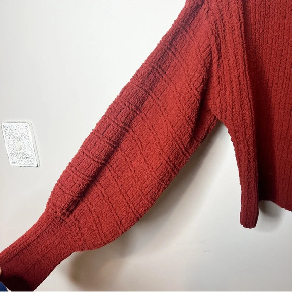 Free People Be Yours Turtleneck Burgundy - Picture 2 of 6